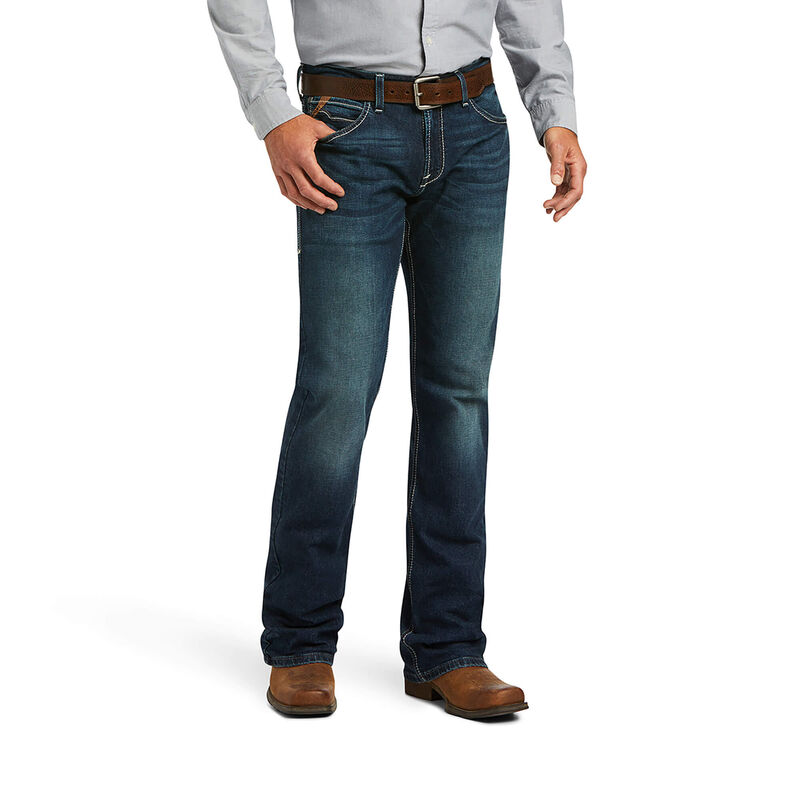 Ariat Jeans Herren - M7 Slim Tekstretch Marcello Straight DunkelBlau ( IWUQA-4806 )